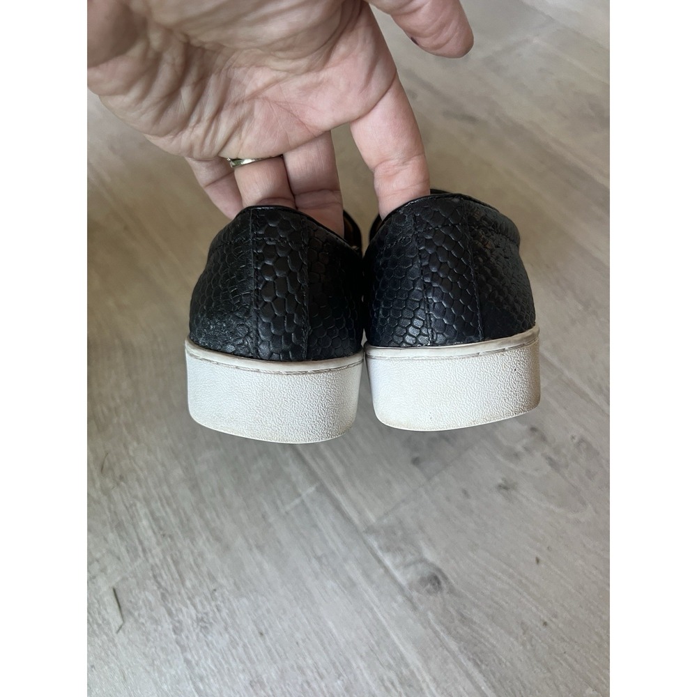Vionic Woman's Splendid Demetra Black Leather Slip On Sneakers Size 7 - Picture 6 of 8